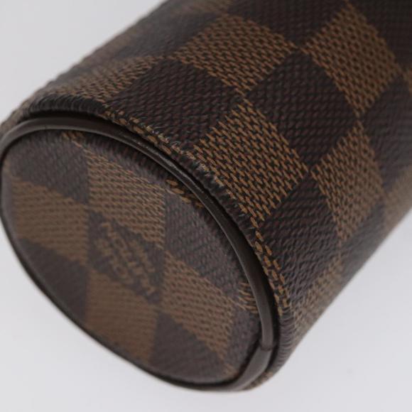 LOUIS VUITTON Damier Ebene Papillon Pouch LV Auth EC343 - Picture 15 of 16